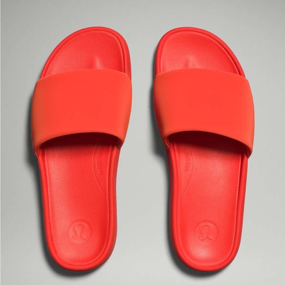 LULULEMON RESTFEEL WOMENS SLIDE SANDAL SOLAR ORANGE